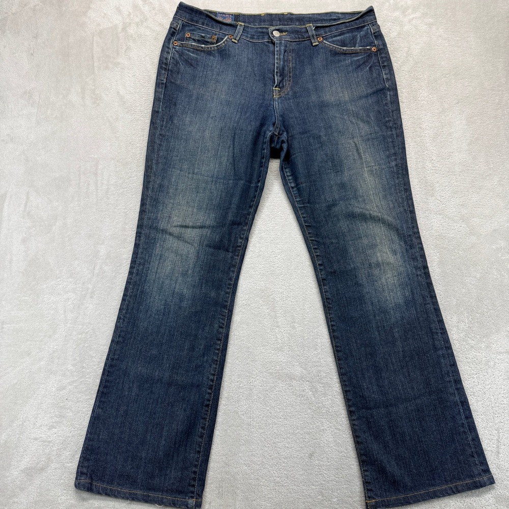 Vintage Lucky Brand Women's 12/31 Classic Bootleg Dark Wash Stretch‎ Denim USA